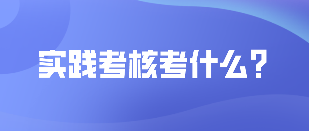 自考实践考核考什么？