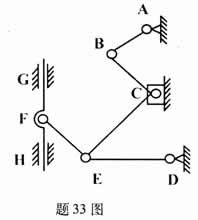 全国2008年4月高等教育自学考试机械设计基础试题(图3)